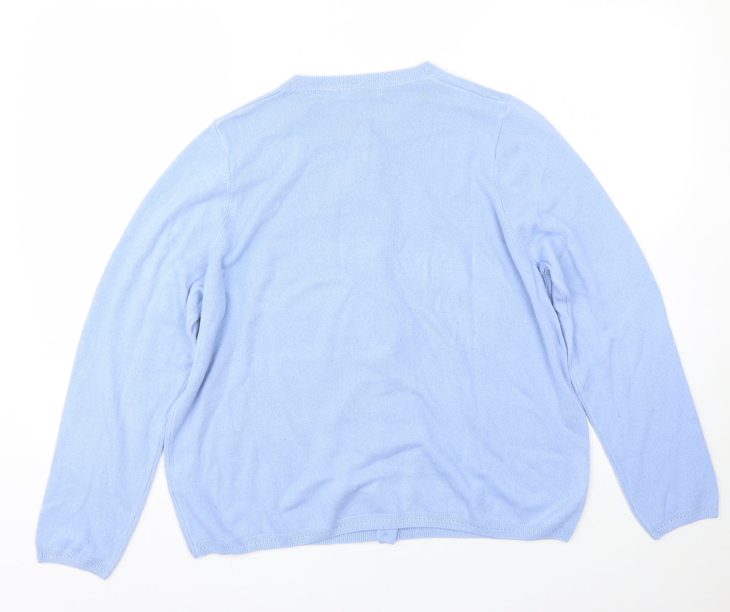 M&S Womens Blue   Cardigan Jumper Size 18