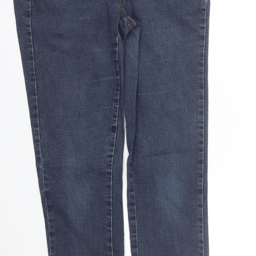 M&Co Womens Blue  Denim Skinny Jeans Size 10 L28 in