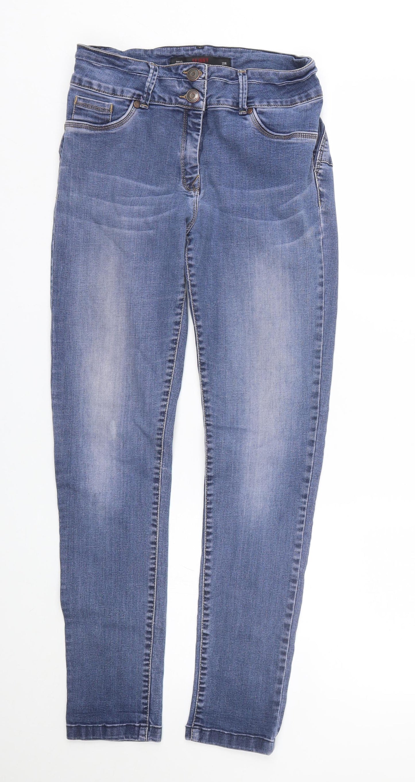 NEXT Womens Blue  Denim Skinny Jeans Size 10 L28 in