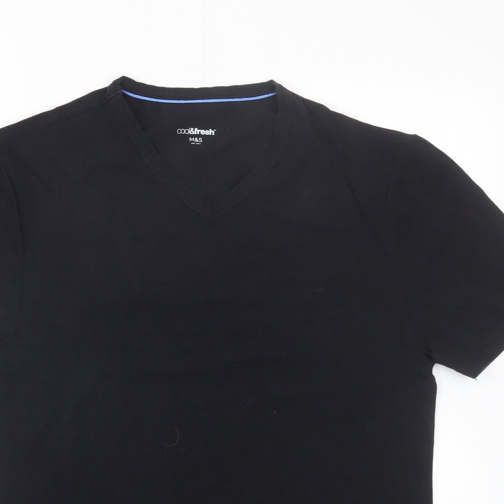 M&S Mens Black    T-Shirt Size M