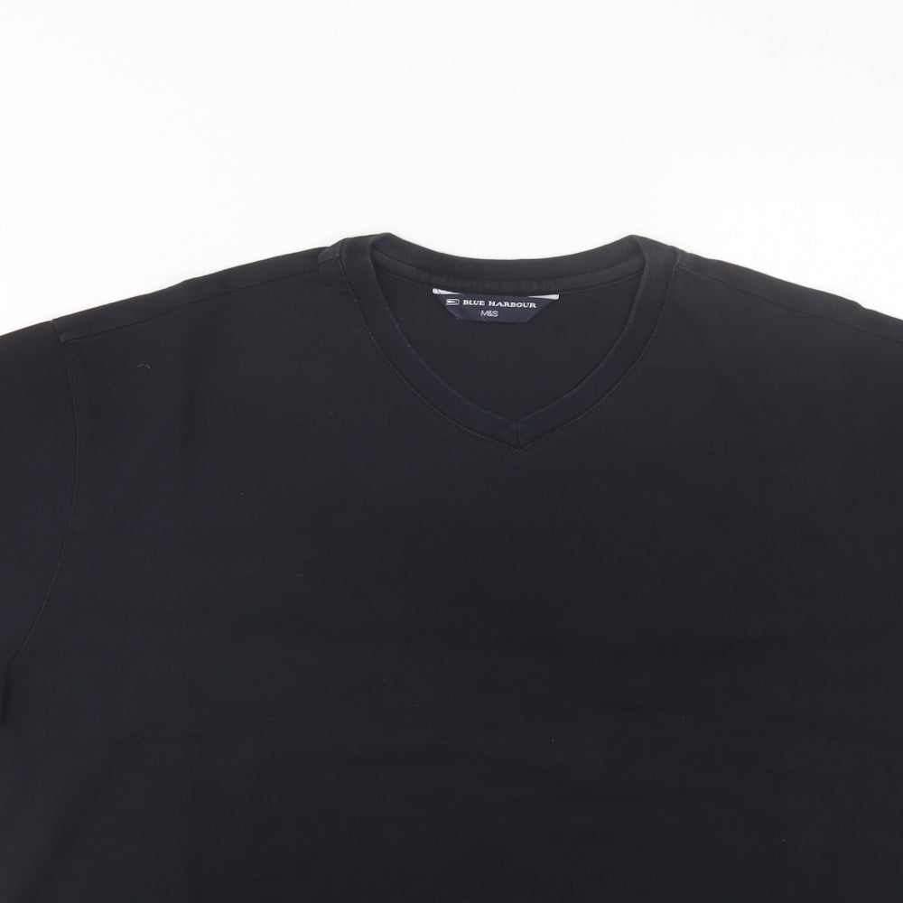 M&S Mens Black    T-Shirt Size M