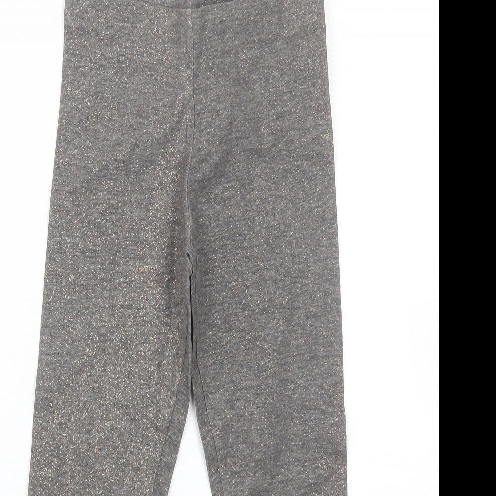 Nutmeg Girls Grey   Capri Trousers Size 7-8 Years