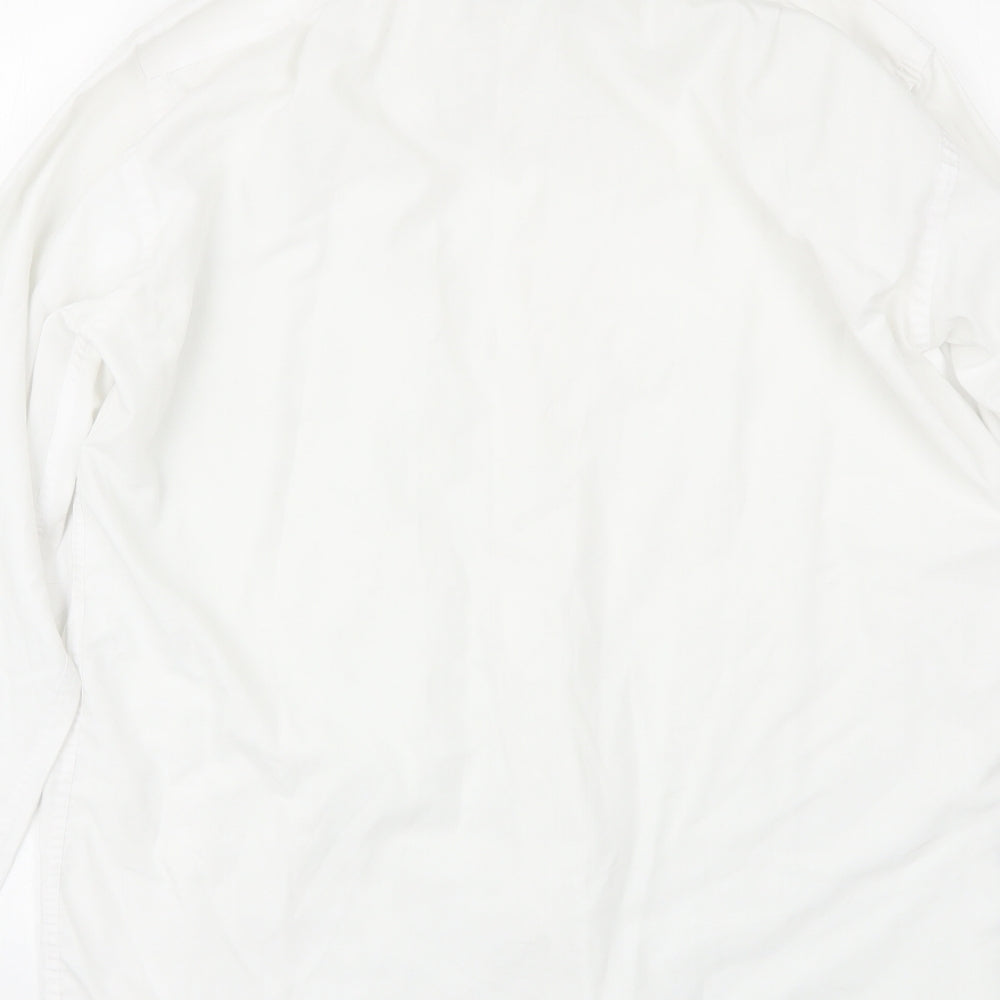 M&S Mens White    Dress Shirt Size 15.5