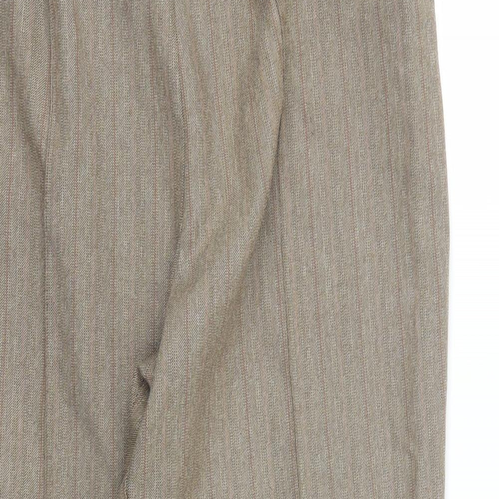 M&S Womens Brown   Capri Trousers Size 16 L24 in