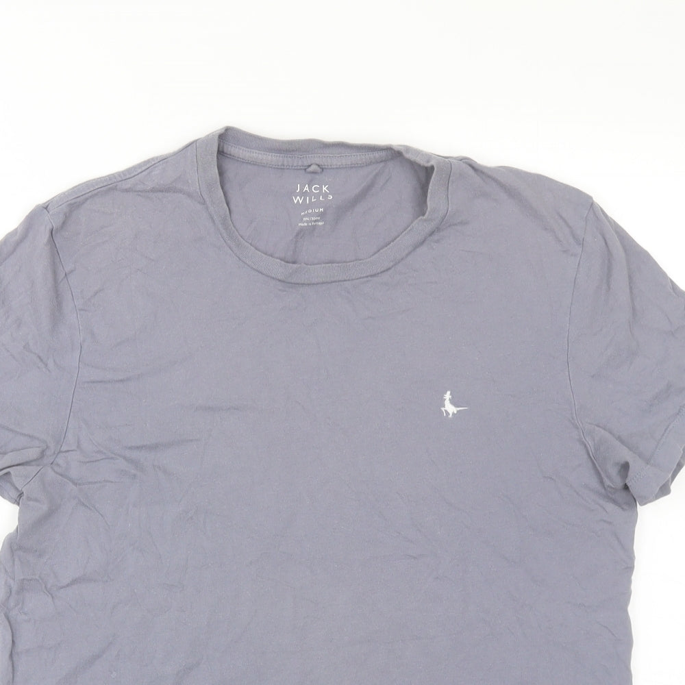 Jack Wills Mens Grey    T-Shirt Size M