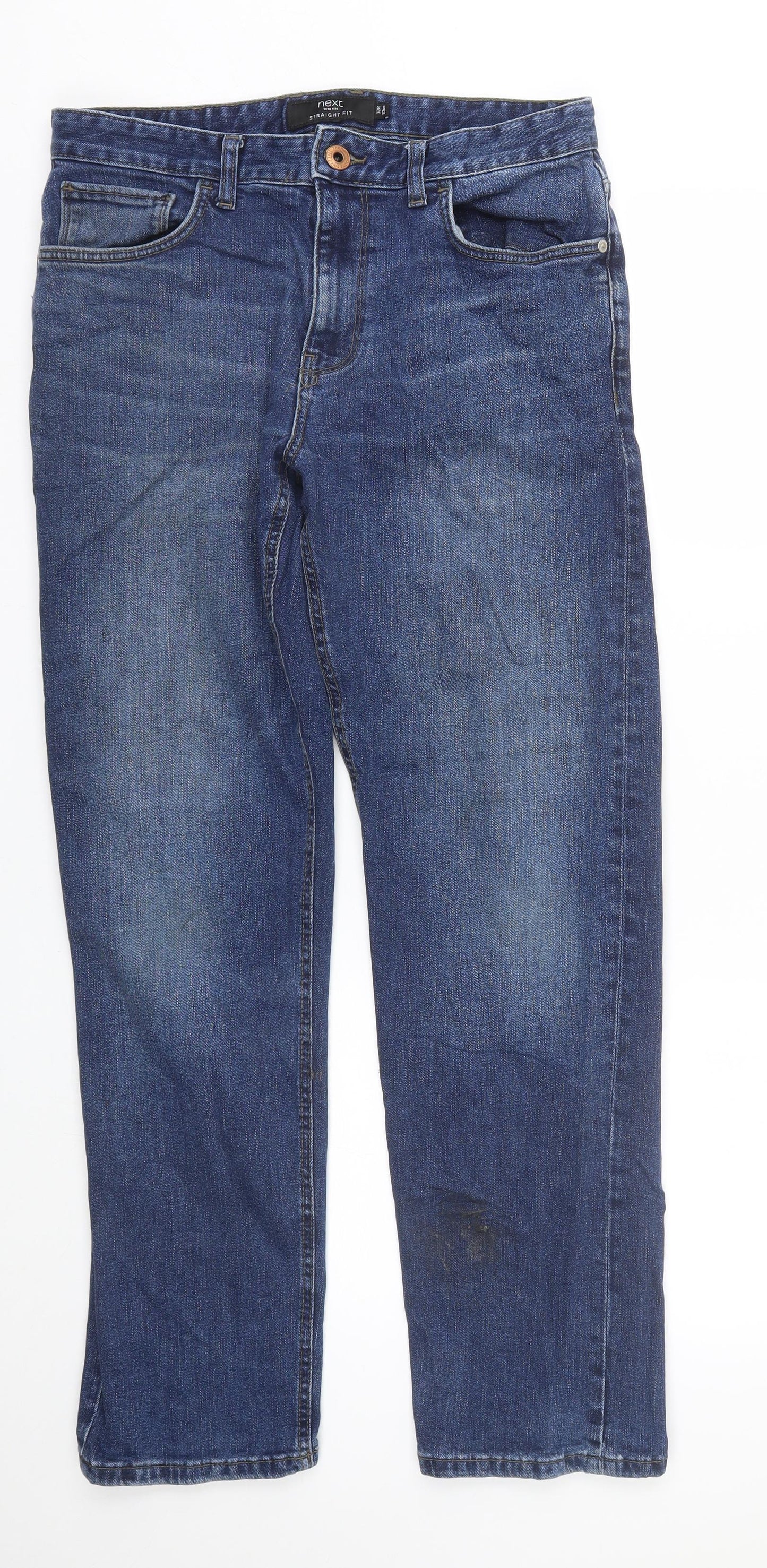 NEXT Mens Blue  Denim Straight Jeans Size 32 L29 in