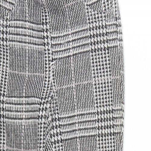 Dopo Dopo Girls Black Houndstooth  Capri Trousers Size 5-6 Years