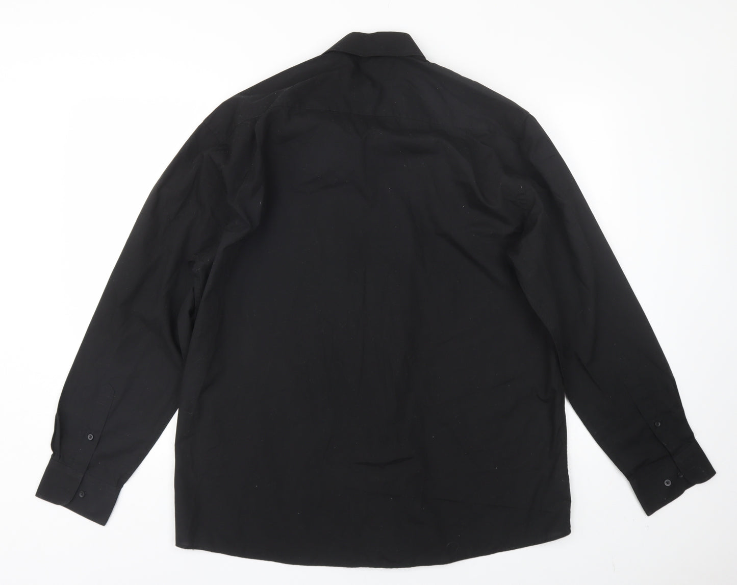 George Mens Black    Dress Shirt Size 17
