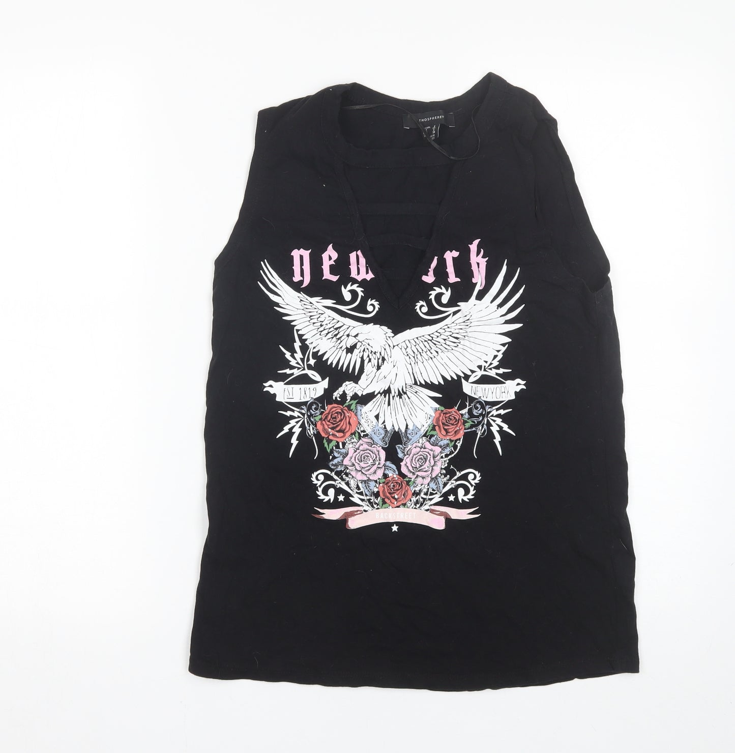 Primark Womens Black   Basic Tank Size 6