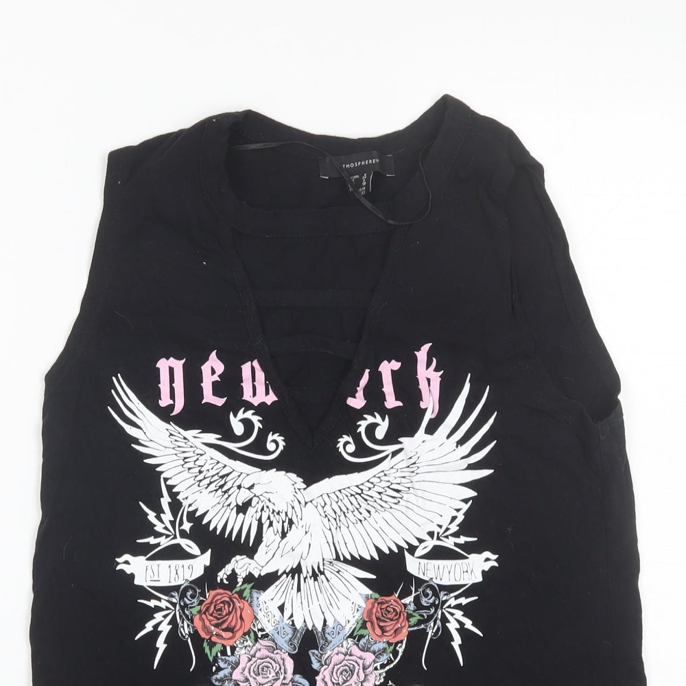 Primark Womens Black   Basic Tank Size 6
