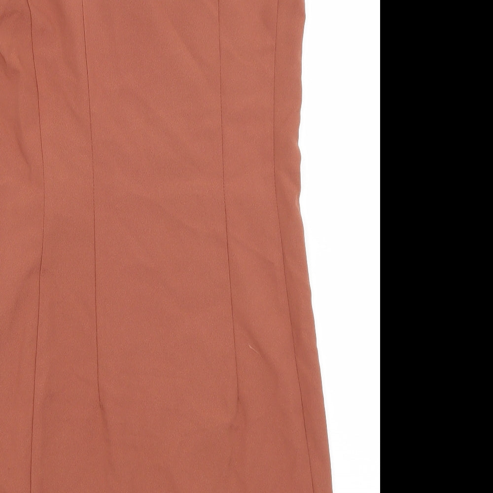 Topshop Womens Brown   Vest Jumper Size 10