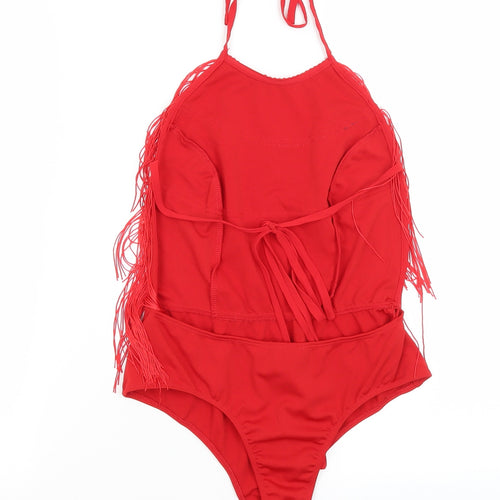 Pretty Little Thing Womens Red   Bodysuit One-Piece Size 6
