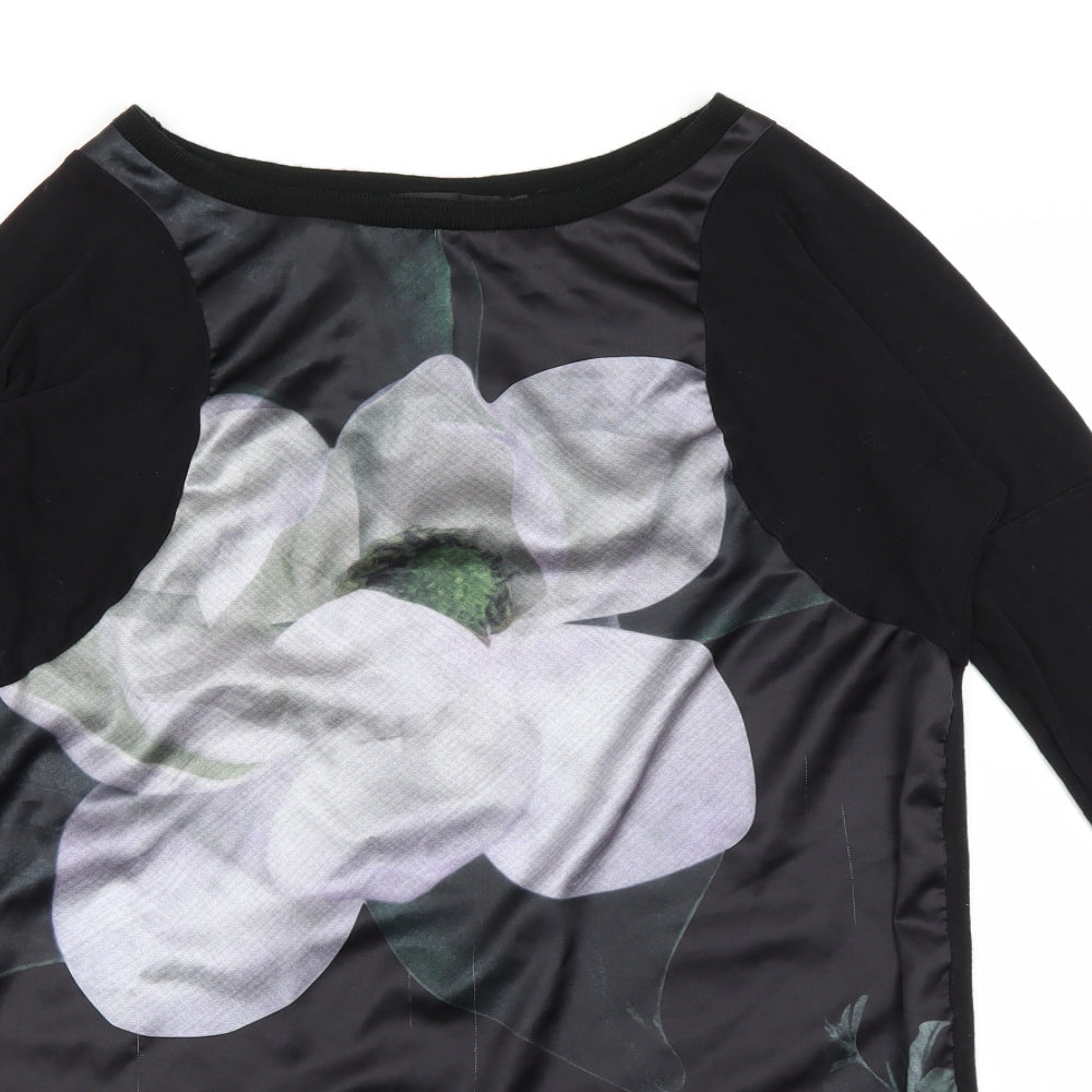 Cherry Couture Womens Black   Basic T-Shirt Size 6