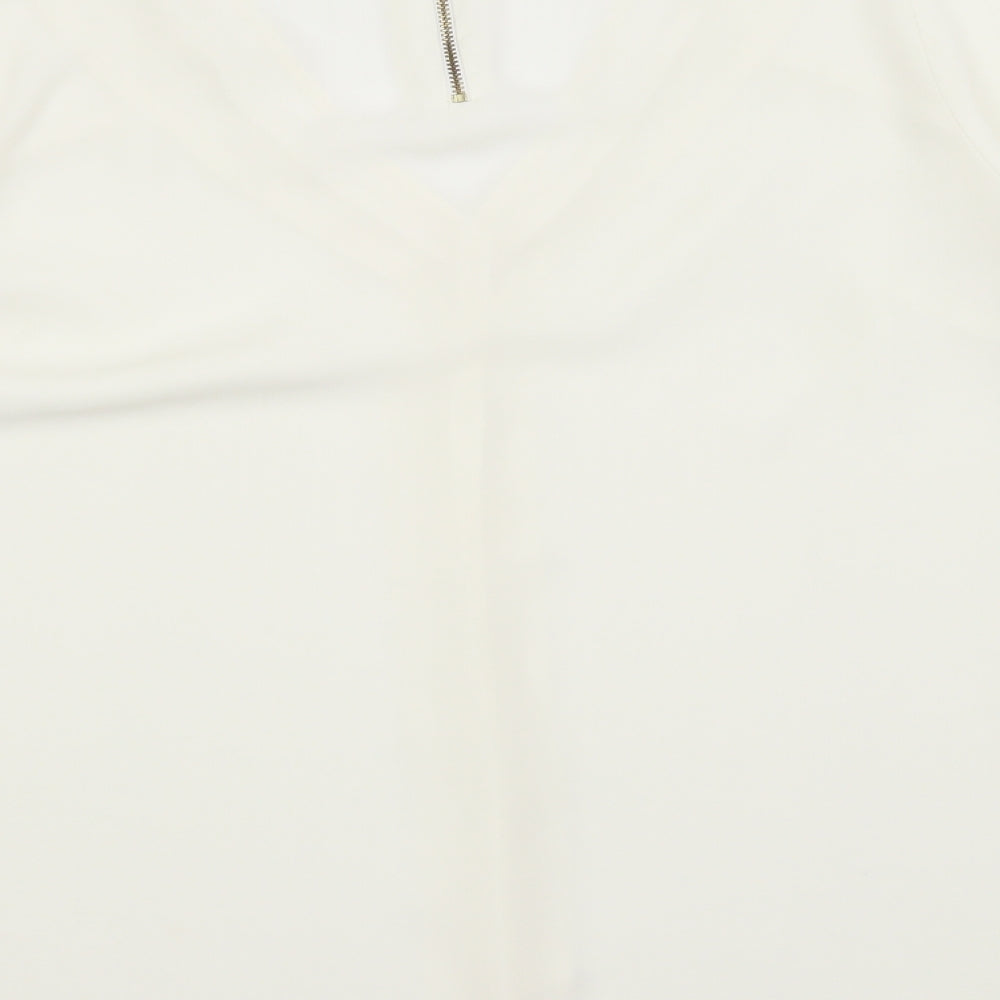 M&S Womens Ivory   Basic Blouse Size 14