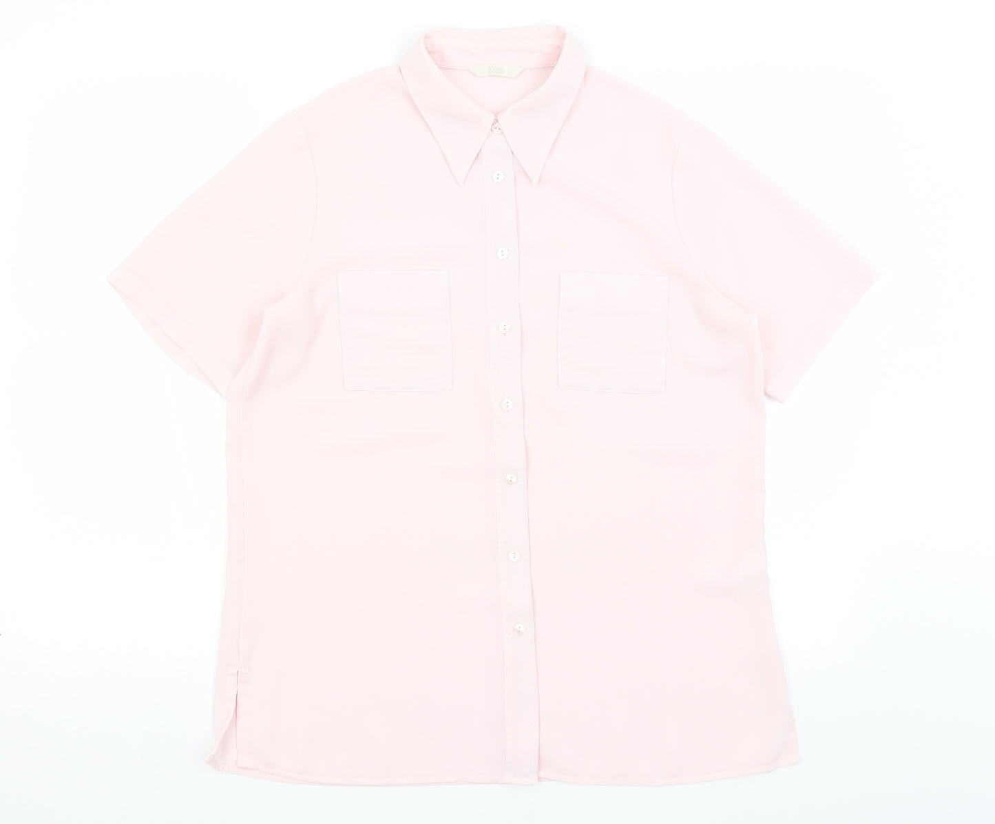 Preworn Womens Pink   Basic Button-Up Size L