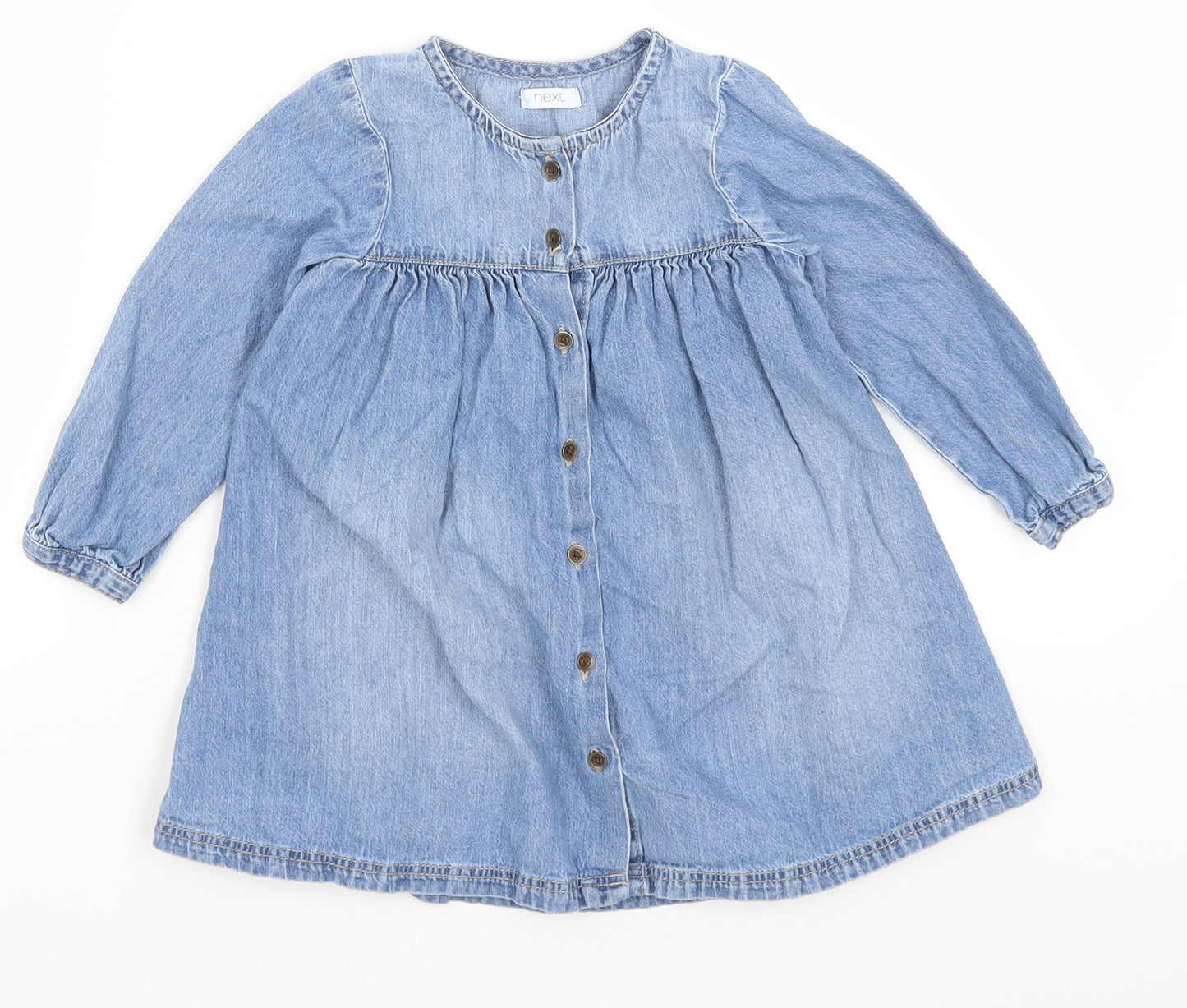 NEXT Baby Blue   Shirt Dress  Size 18-24 Months