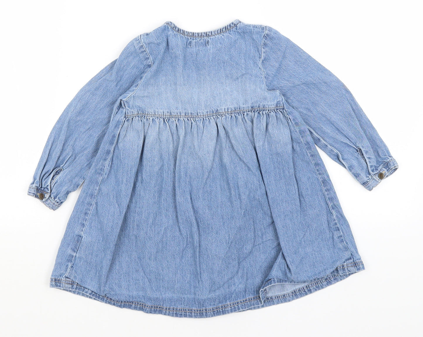 NEXT Baby Blue   Shirt Dress  Size 18-24 Months