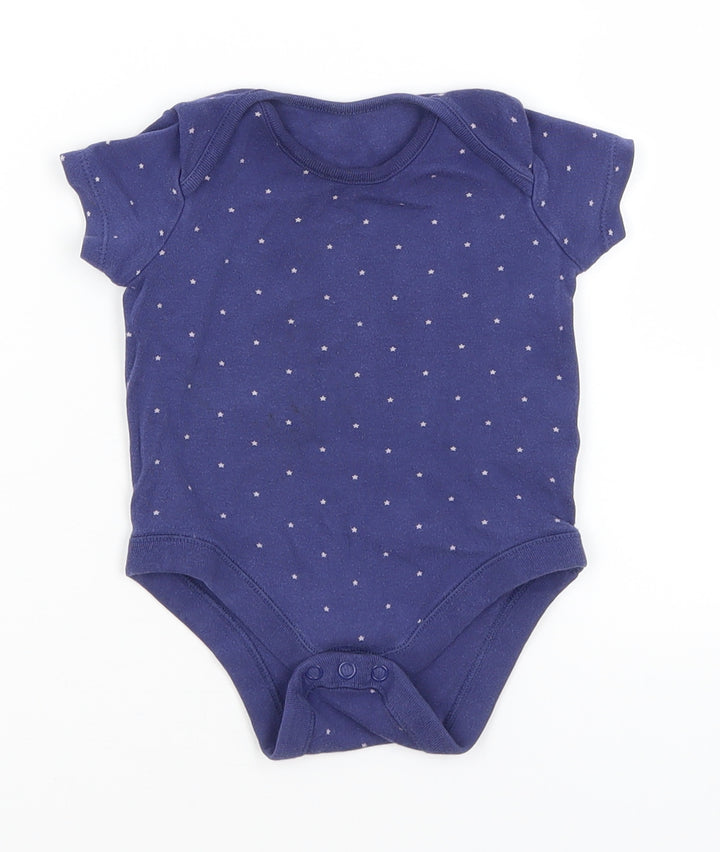 F&F Baby Blue Romper One-Piece Size 6-9 Months - Stars