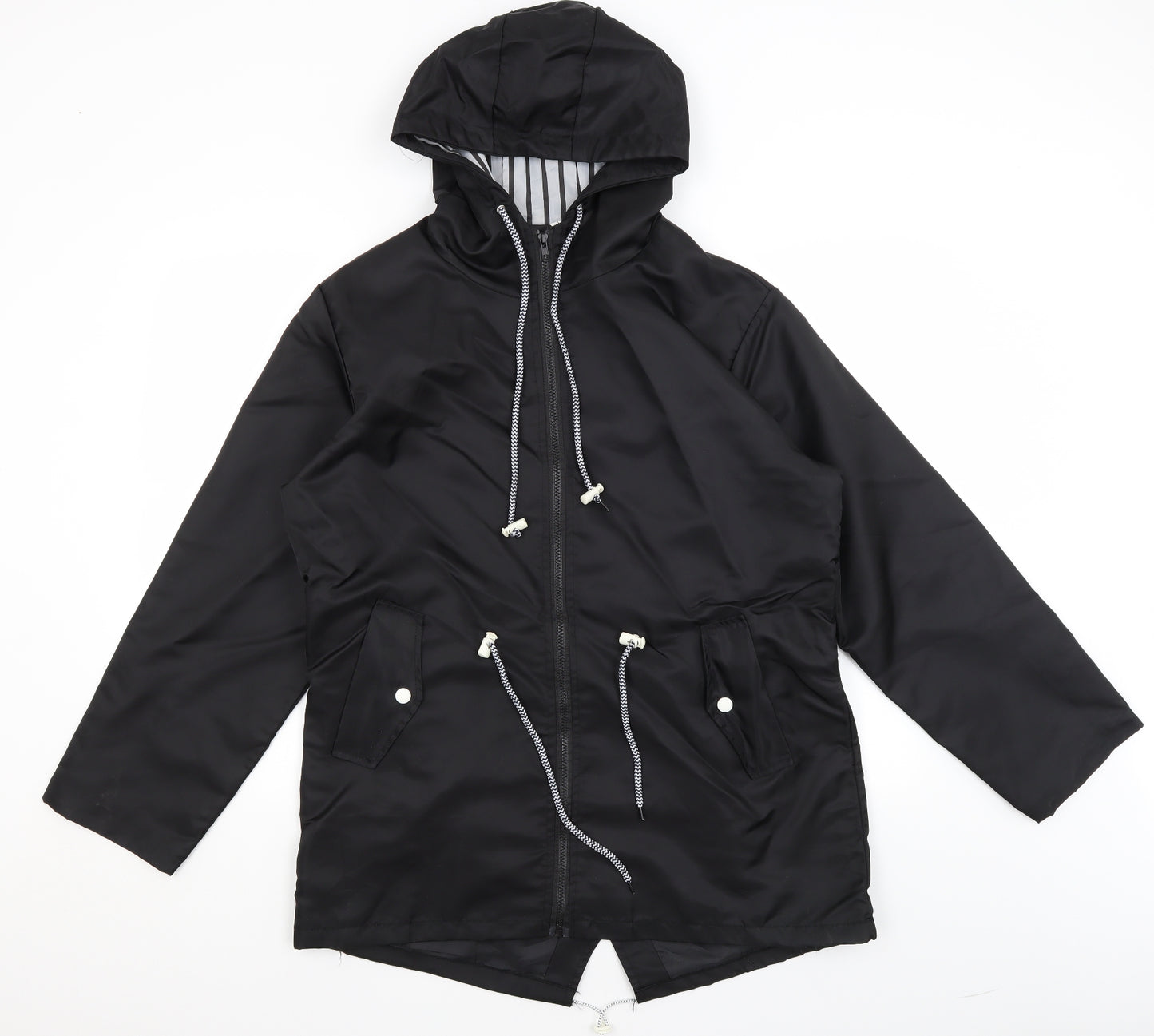 Preworn Womens Black   Rain Coat Coat Size 3XL