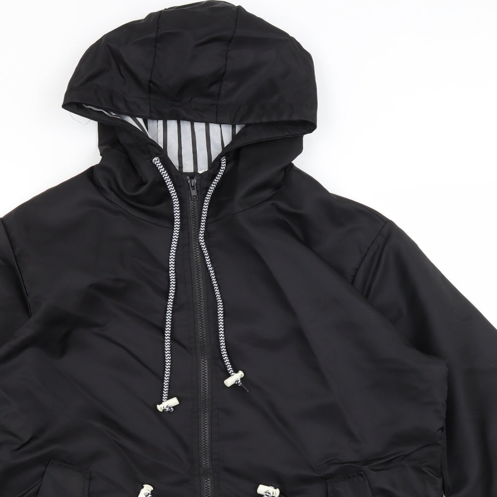Preworn Womens Black   Rain Coat Coat Size 3XL
