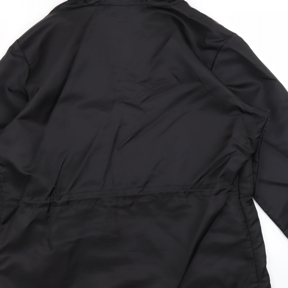 Preworn Womens Black   Rain Coat Coat Size 3XL