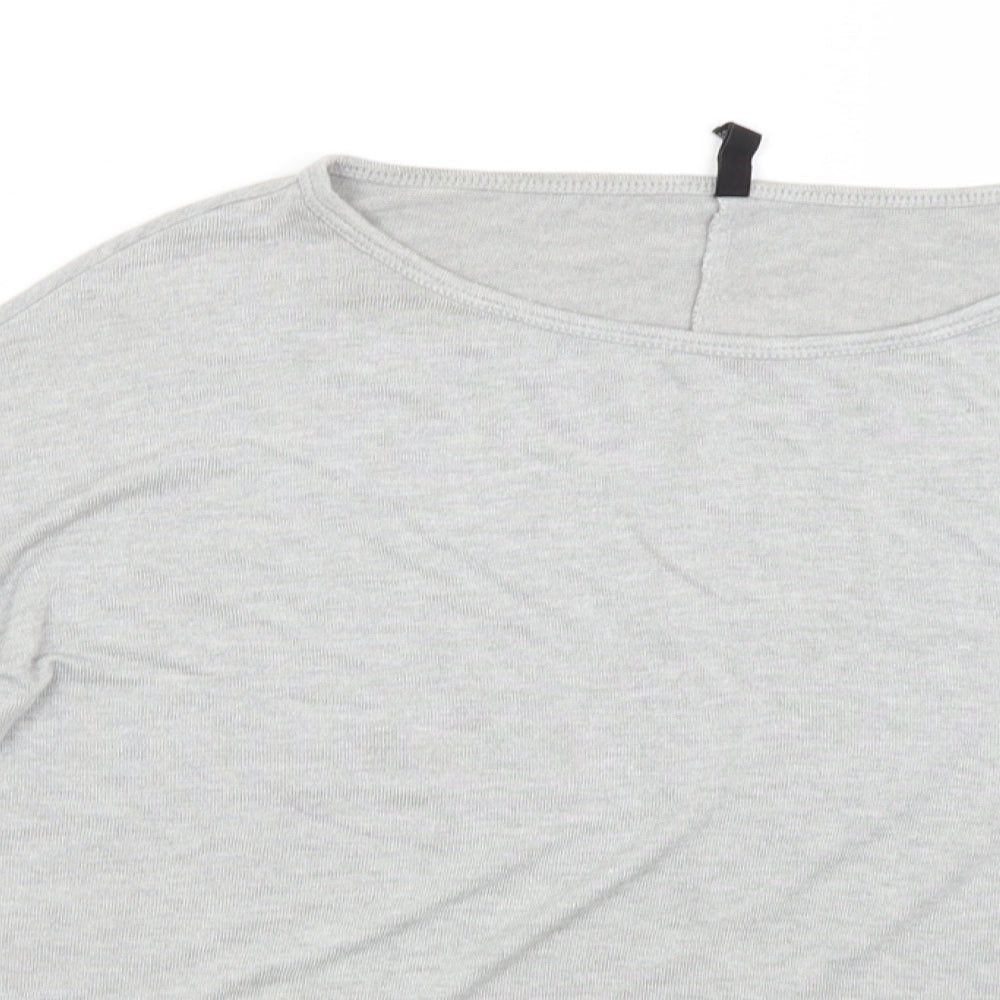 Stradivarius Womens Grey   Basic T-Shirt Size S