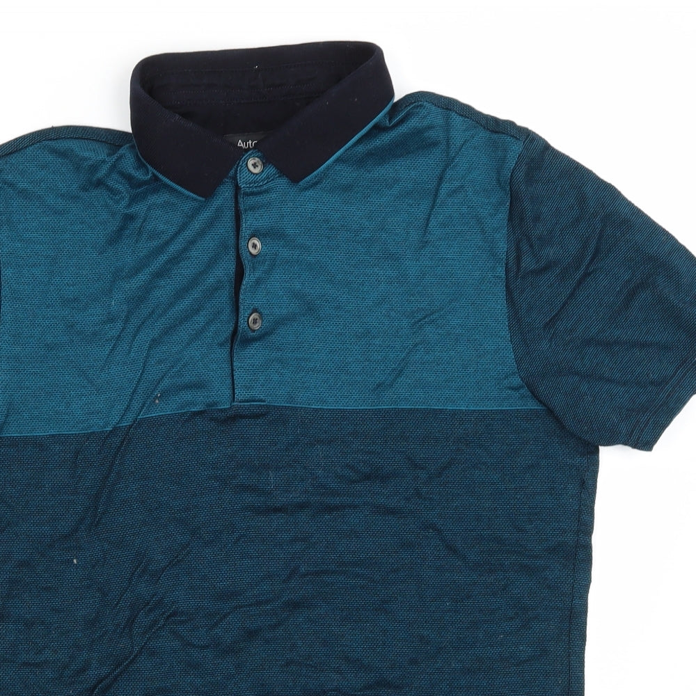 Autograph Mens Blue    Polo Size S