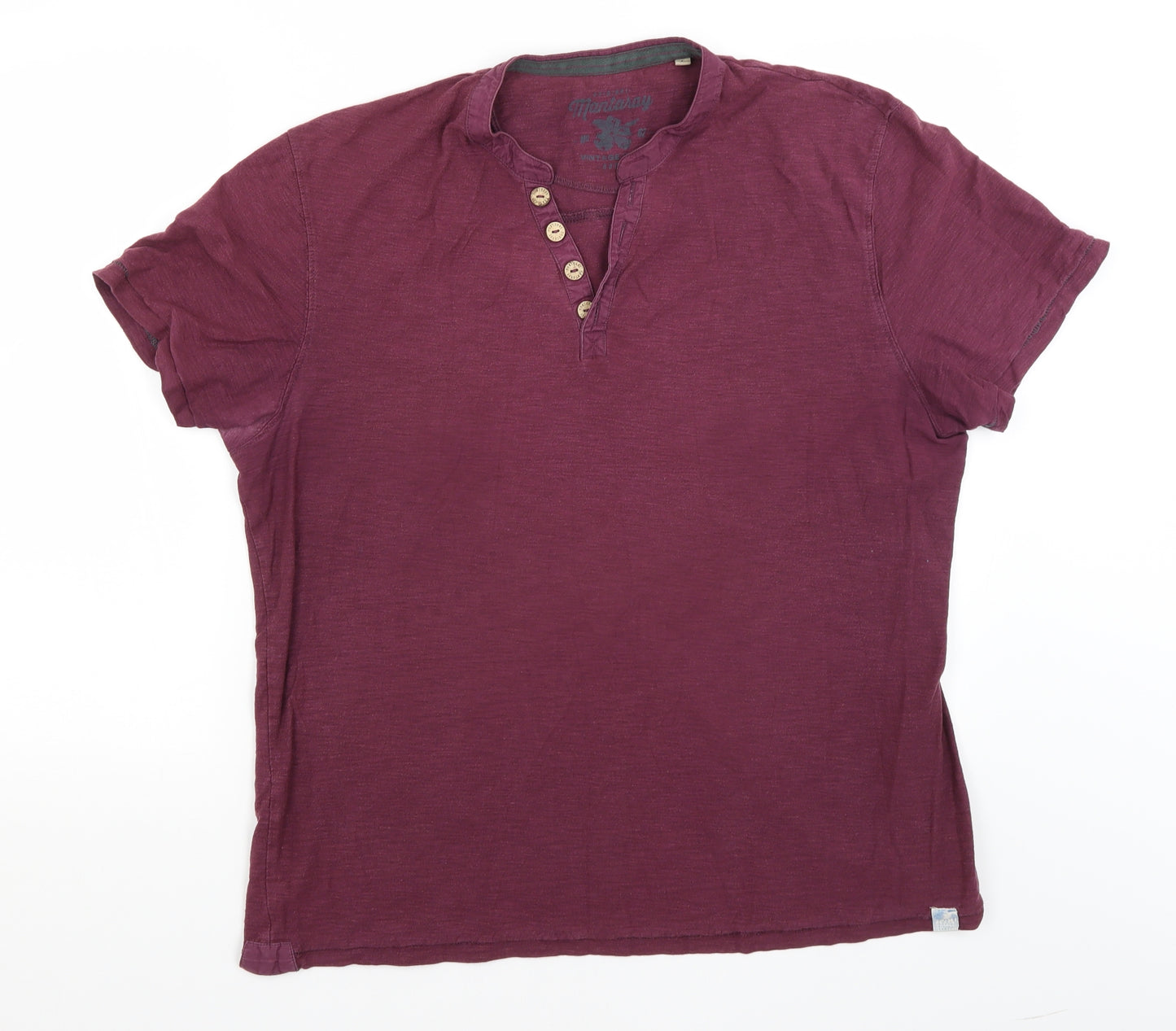 Mantaray Mens Purple    T-Shirt Size L