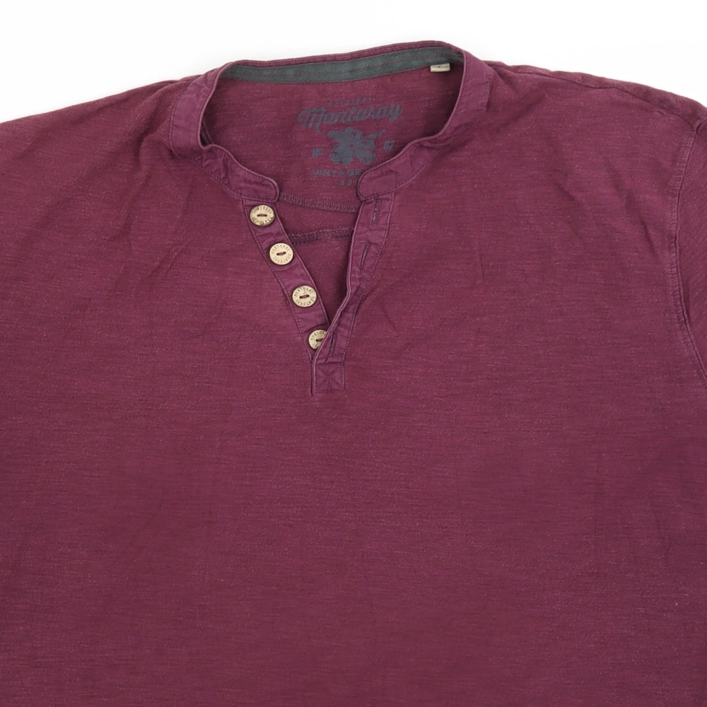 Mantaray Mens Purple    T-Shirt Size L