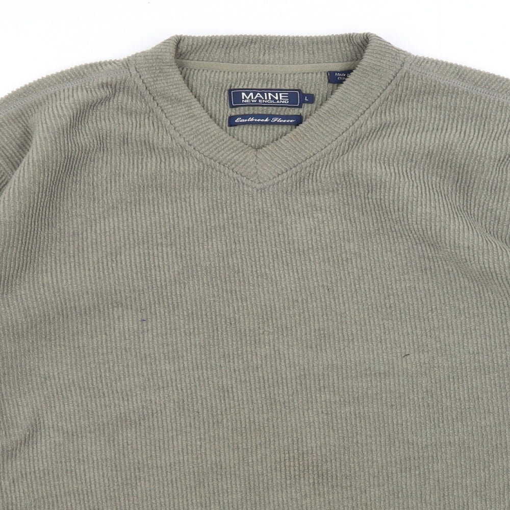 Maine Mens Green   Pullover Jumper Size L