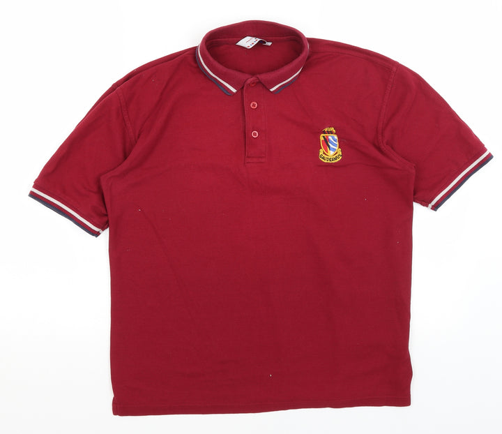 Unitex Schoolwear Boys Red   Basic Polo Size M