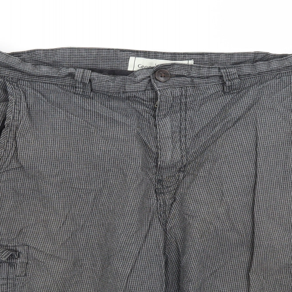 George Mens Grey   Cargo Shorts Size 36 in