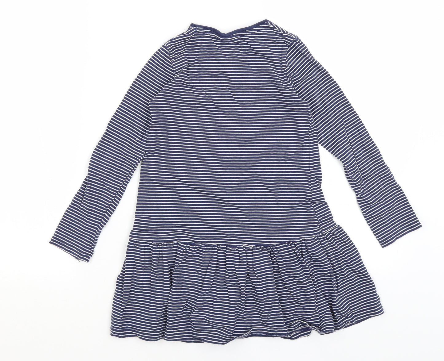 F&F Girls Blue Striped  Mermaid  Size 6-7 Years
