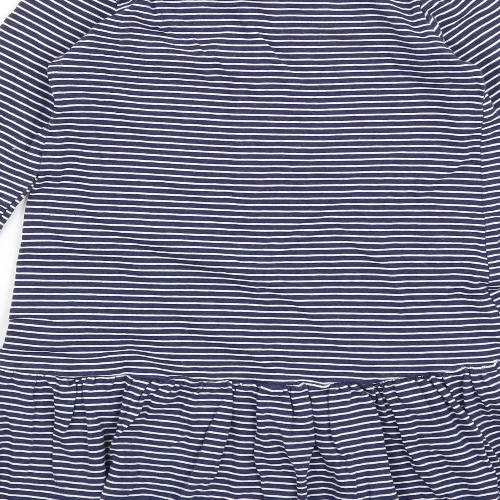 F&F Girls Blue Striped  Mermaid  Size 6-7 Years