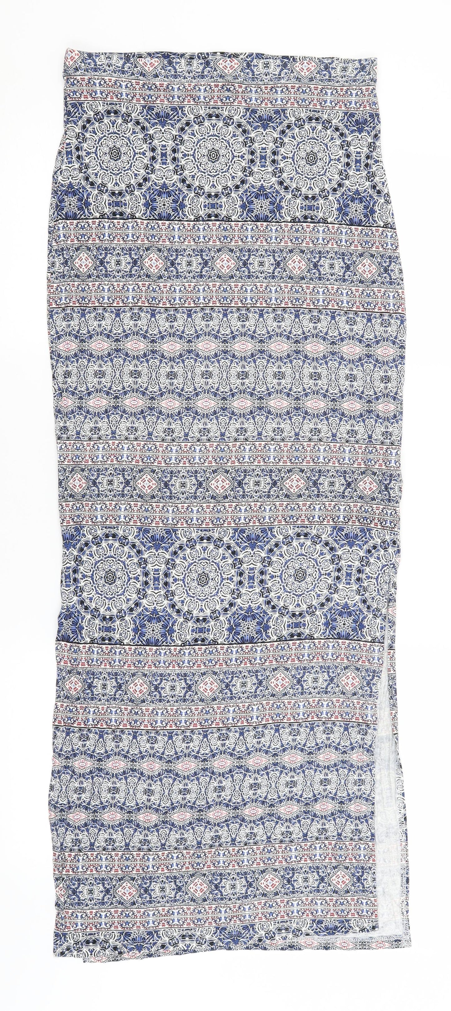 Atmosphere Womens Blue Paisley  Maxi Skirt Size 8