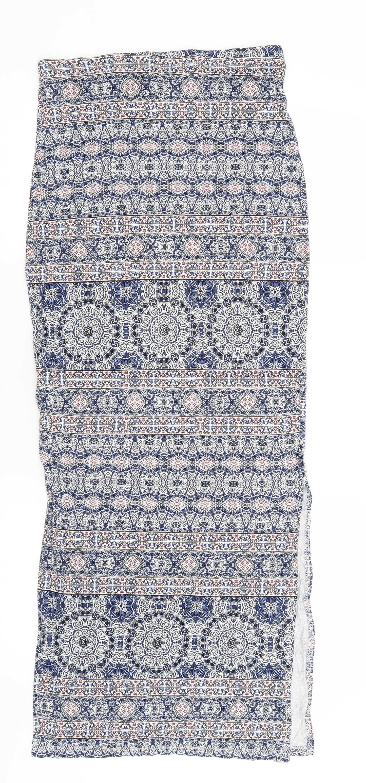 Atmosphere Womens Blue Paisley  Maxi Skirt Size 8