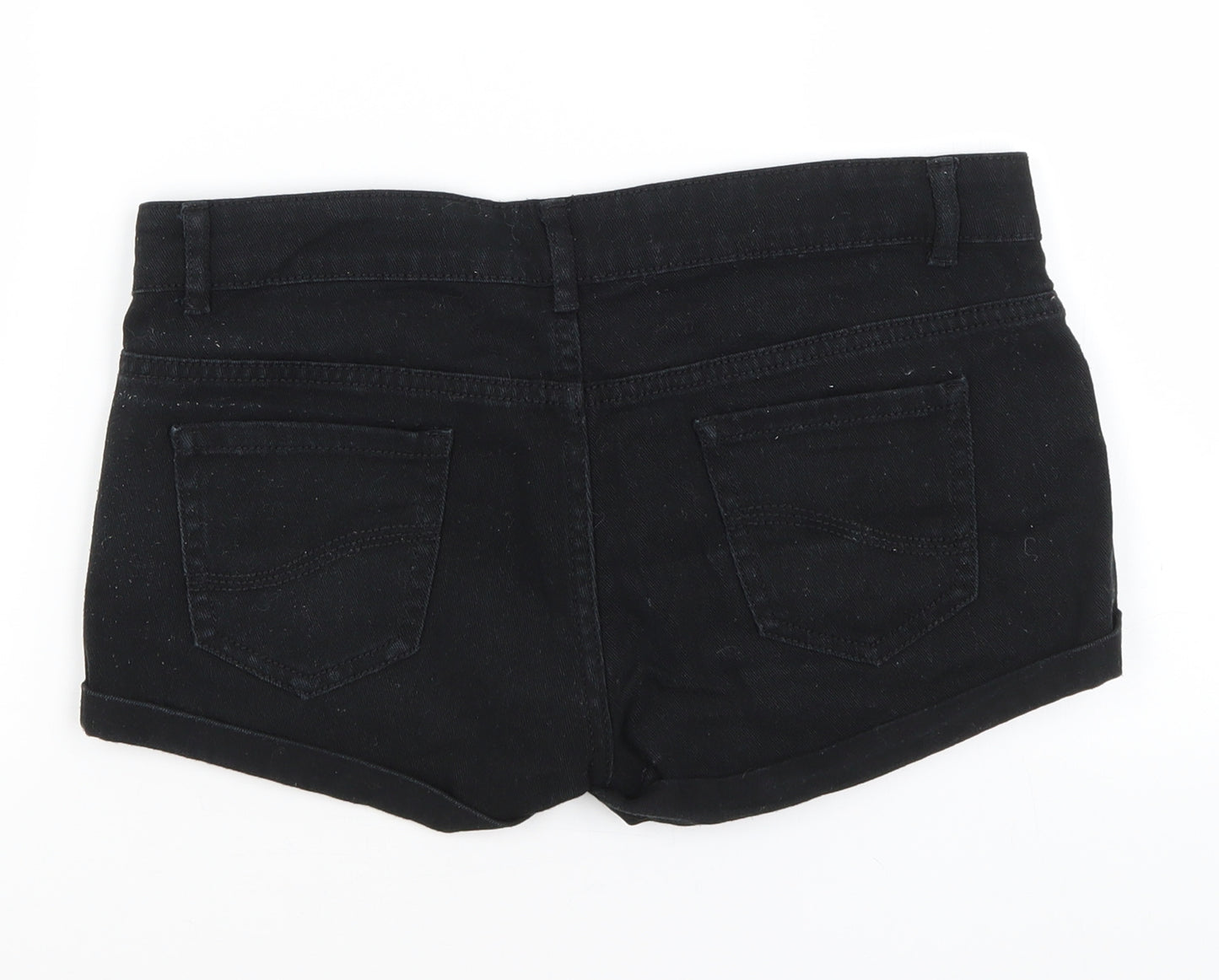 Denim Co Womens Black   Hot Pants Shorts Size 8
