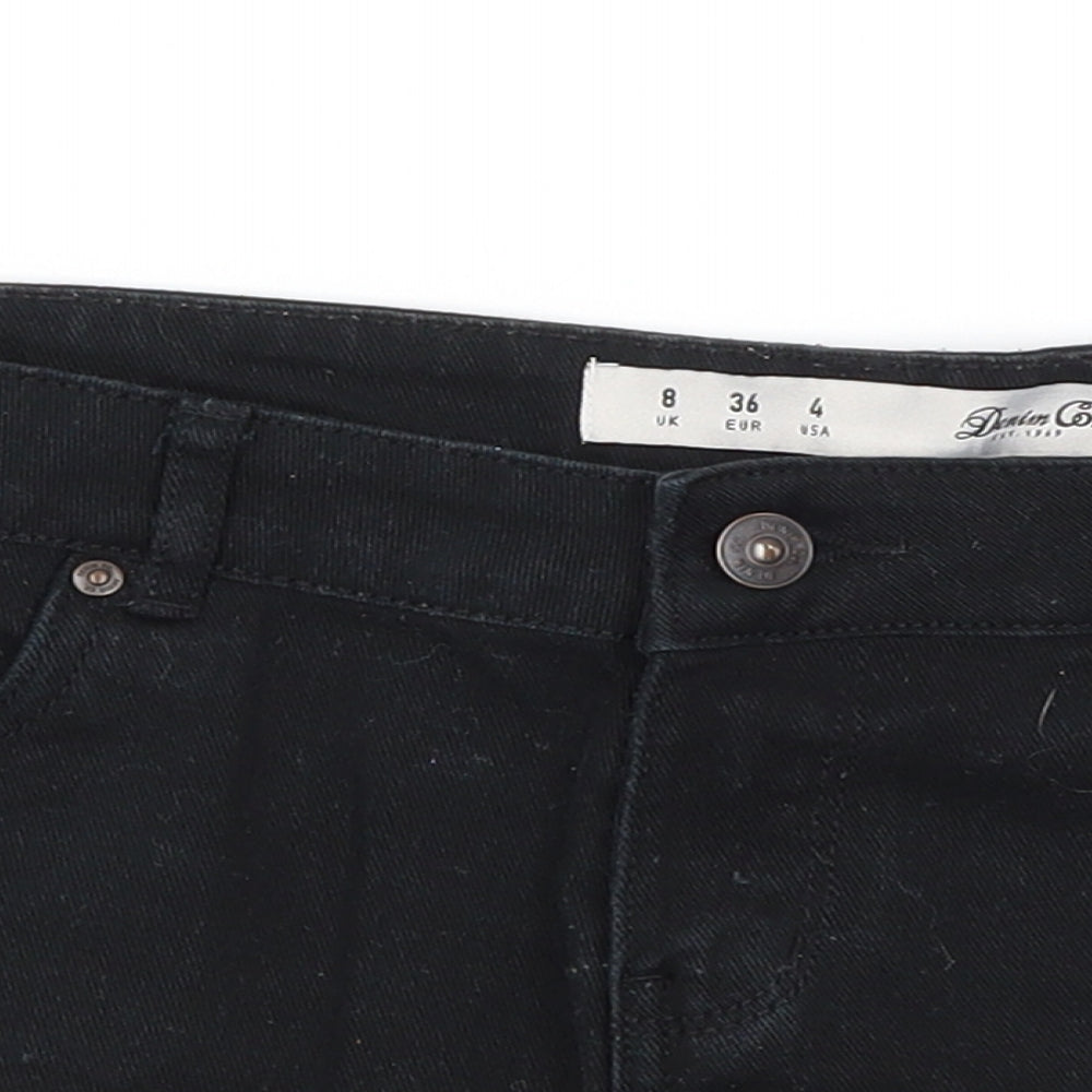 Denim Co Womens Black   Hot Pants Shorts Size 8