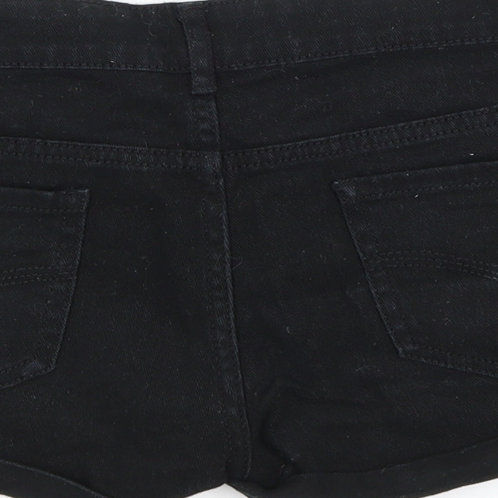 Denim Co Womens Black   Hot Pants Shorts Size 8