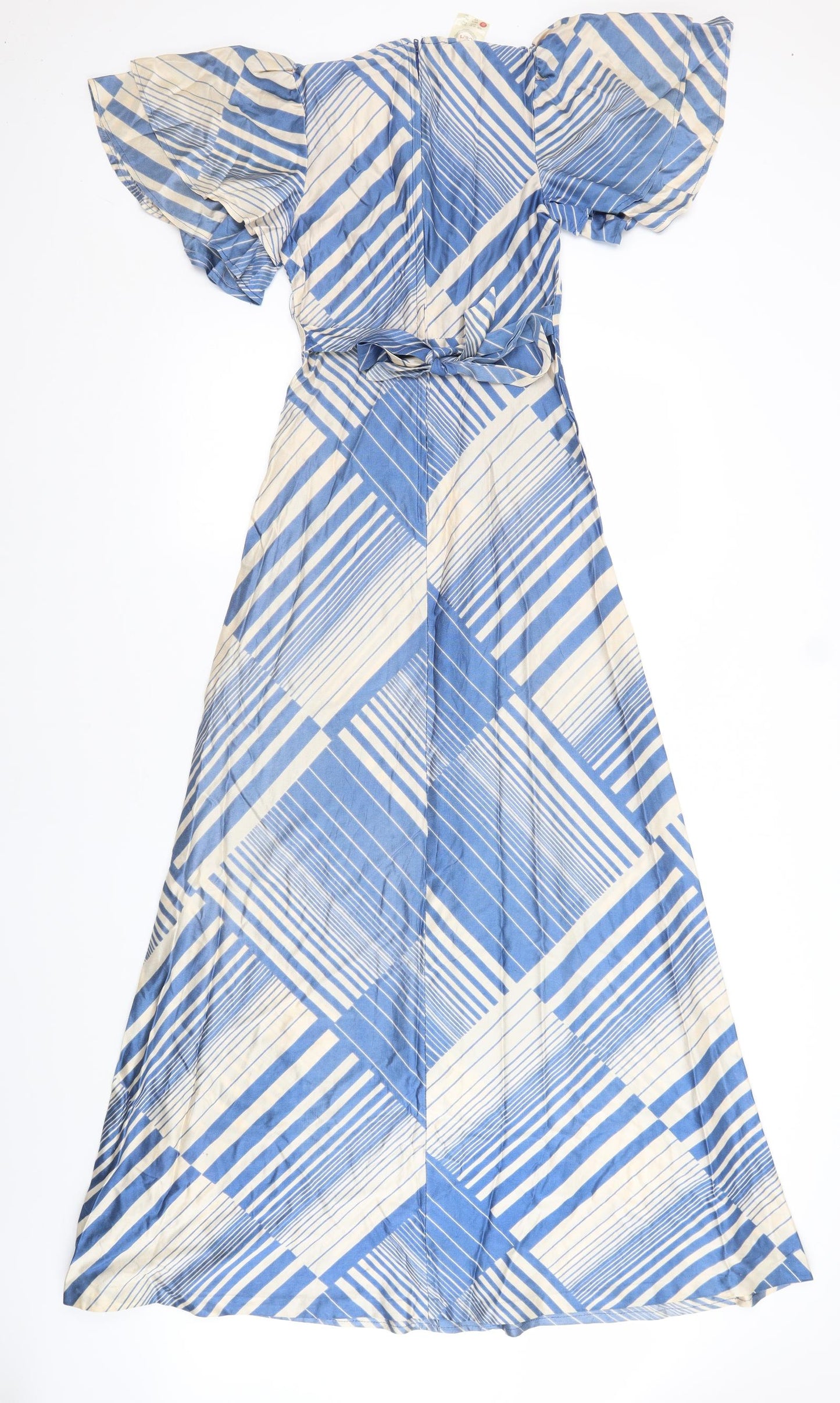 C&A Womens Blue Striped  Maxi  Size 10