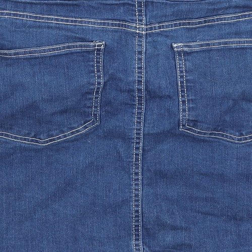 Pep & Co Womens Blue   A-Line Skirt Size 14
