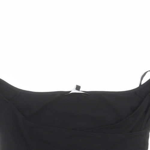 New Look Womens Black   Cropped T-Shirt Size 8