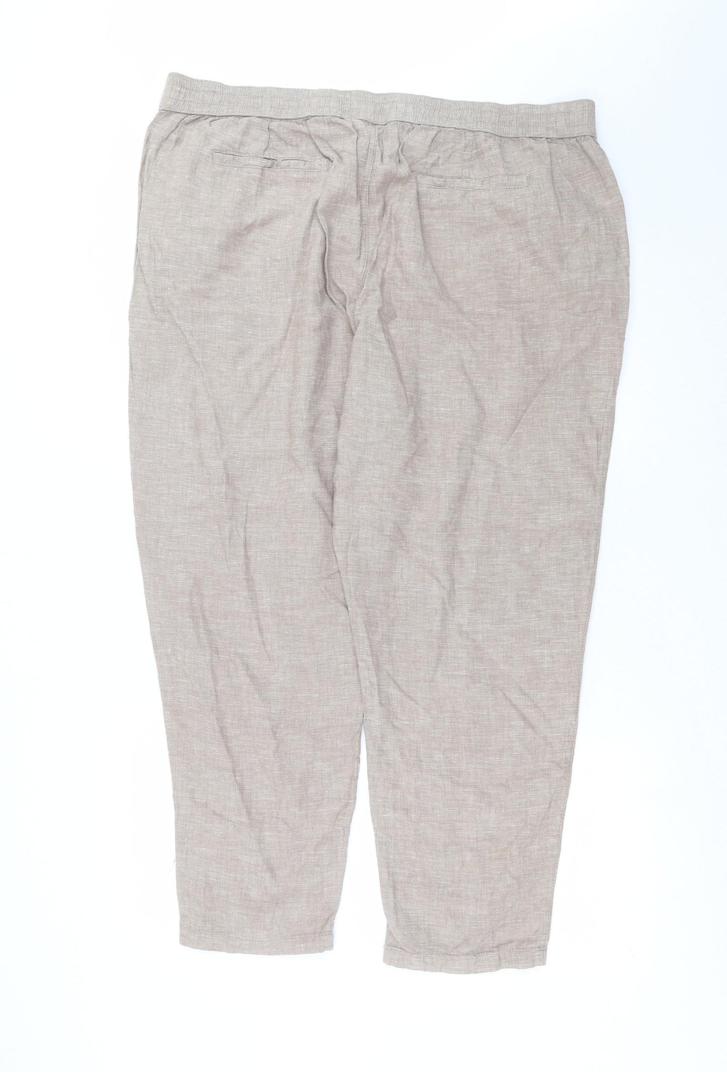 Nutmeg Womens Beige   Trousers  Size 22 L29 in