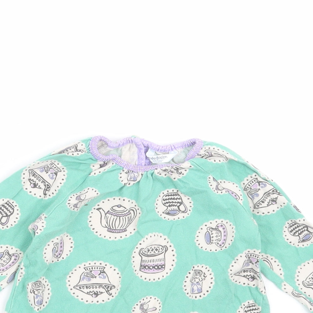 Baby Boden Girls Green   Basic T-Shirt Size 12-18 Months  - tea and cakes