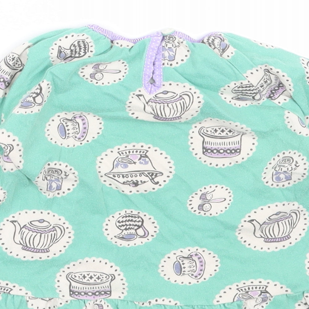 Baby Boden Girls Green   Basic T-Shirt Size 12-18 Months  - tea and cakes