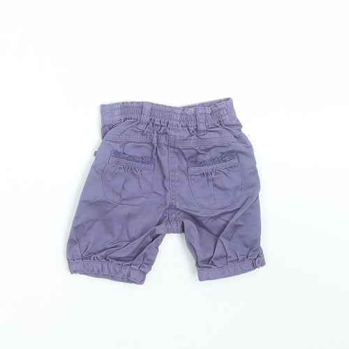 Monsoon Girls Purple    Trousers Size 3-6 Months  - shorts