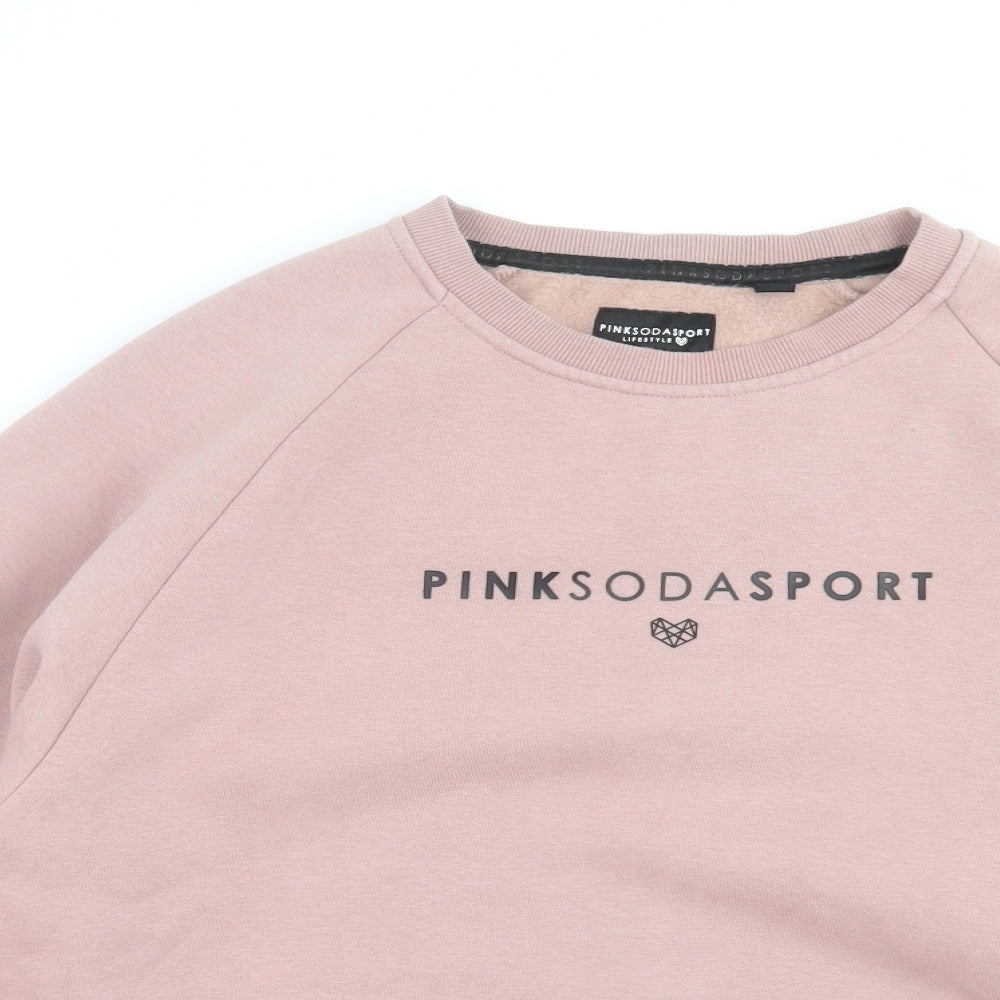 Pink Soda Sport Womens Pink   Pullover Sweatshirt Size 12