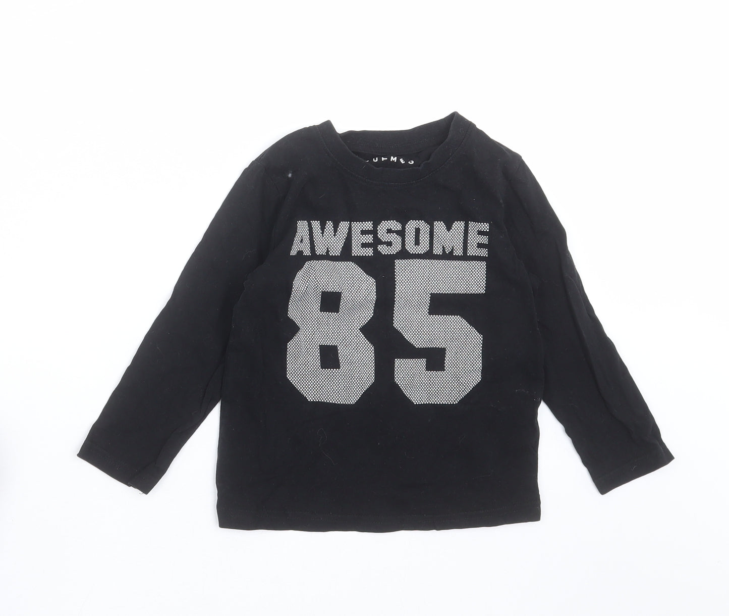 Nutmeg Boys Black   Basic T-Shirt Size 4-5 Years  - awesome