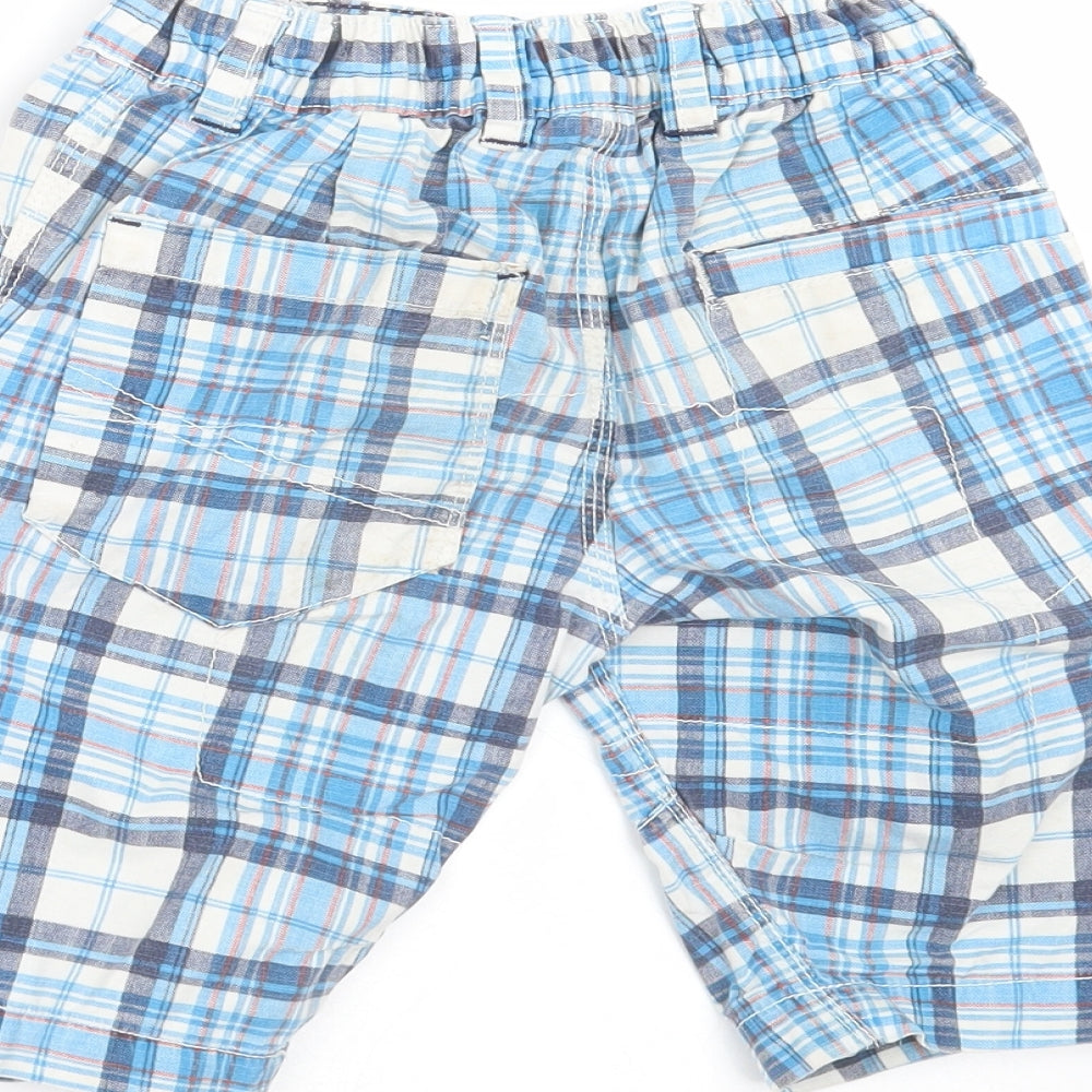 NEXT Boys Blue Plaid  Bermuda Shorts Size 7 Years