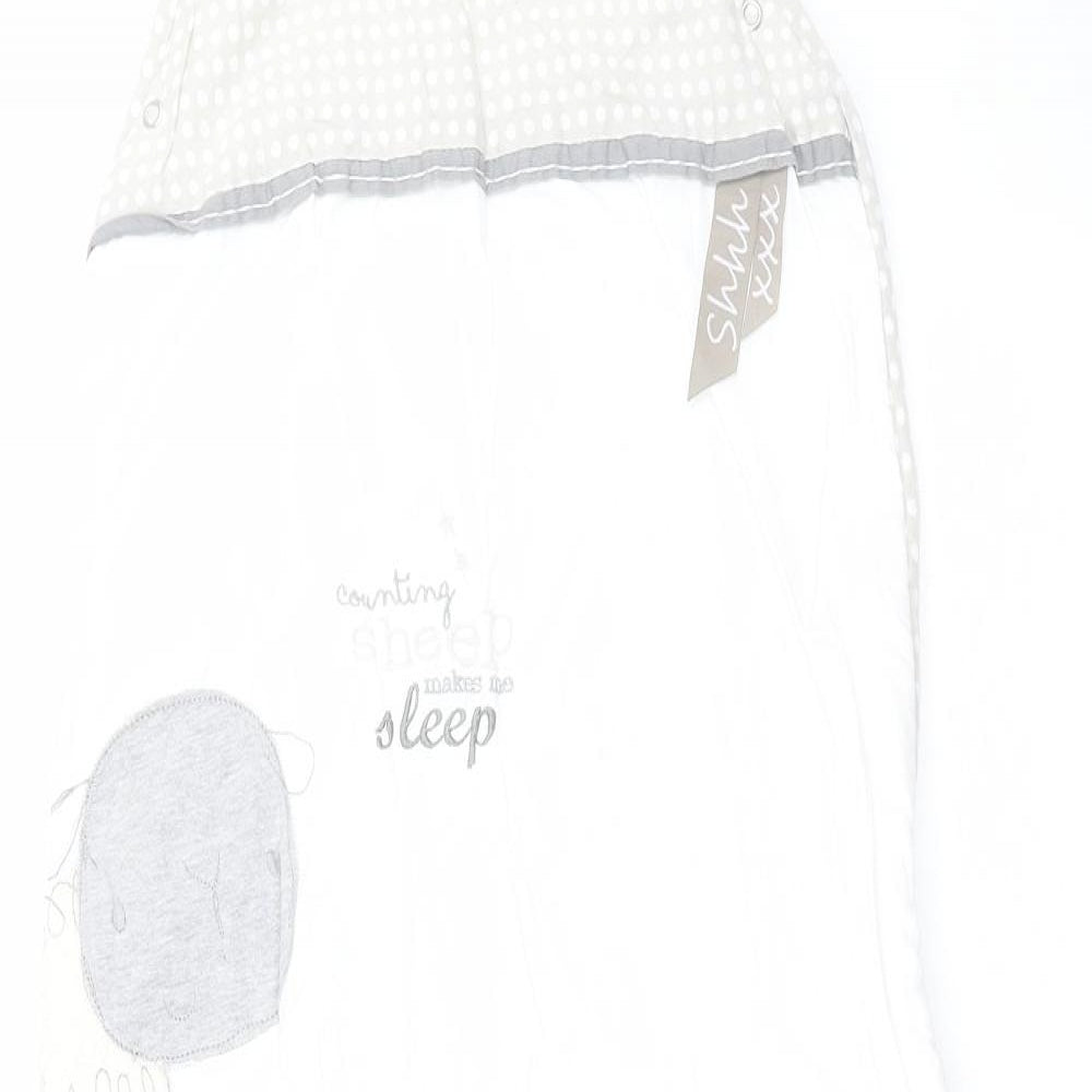 NEXT Baby White Polka Dot   One Piece Size 18-24 Months  - gro bag, 18-36 months